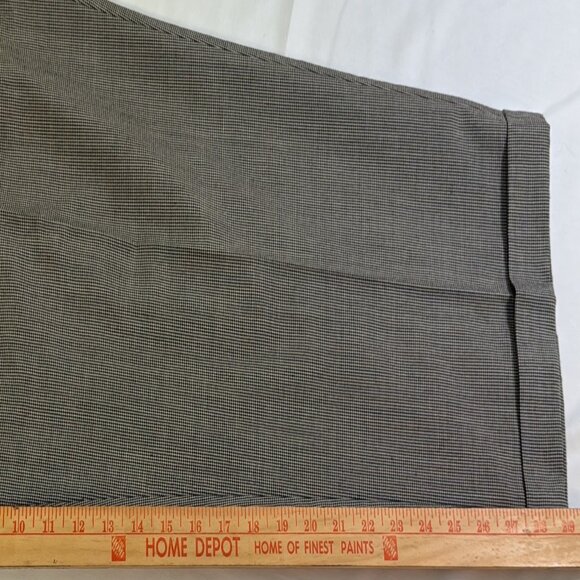 NWOT IVY Crew Slacks-Pants Men's 42X30 Gray Houndstooth Pleated, Creased, Cuffed - Picture 10 of 16